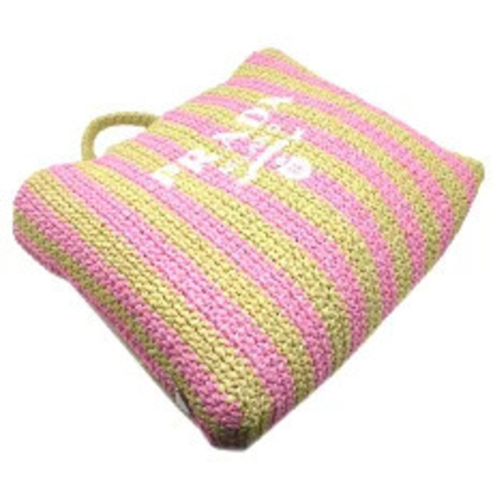 Prada RAFIA Raffia Tote Bag Shoulder Straw Tan Beige Pink - Picture 3 of 10